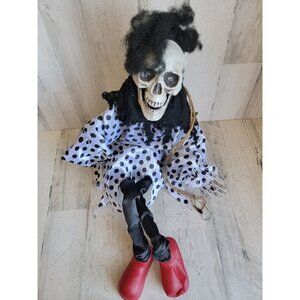 Unique scary swing clown AS IS Halloween hanging prop‎ decor